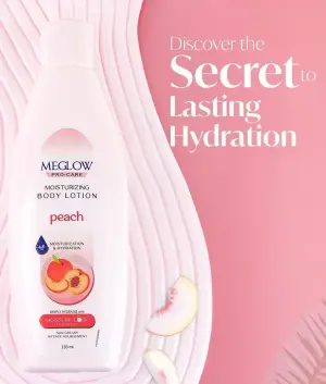 MEGLOW  150ml Body Lotion (Peach)
