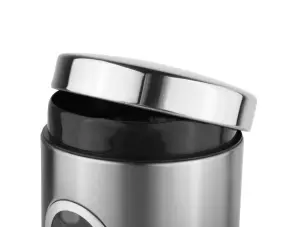 Steel Clear Round 1500-2 PCS Set - 1000 ml Steel Grocery Container (Pack of 2, Silver)