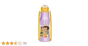 SIPMATE Stainless Steel Sipper Orange (CHHOTA BHEEM) Water bottle 450 ml