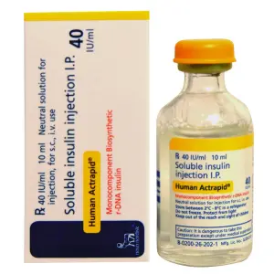 HUMAN ACTRAPID 40 INJ VIAL 10 ML