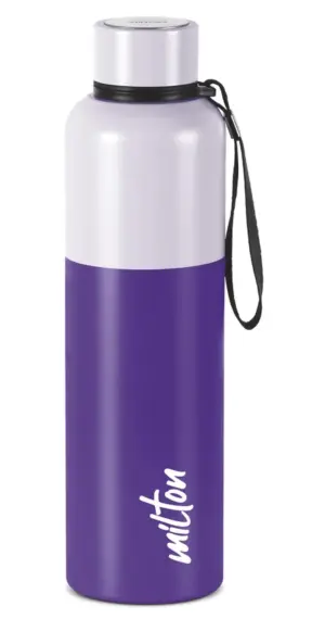 Ancy 1000 Thermosteel Water Bottle, ISI Certified, 24 Hr Hot and Cold 1000 ml Steel Flask (Pack of 1, Purple)