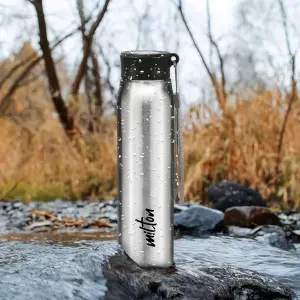 Handy Stainless Steel Sipper Silver Colour Water Bottle (850 ML) 
