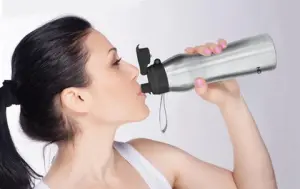 ACTIVE Stainless Steel Water Bottle, 1000ml, Silver