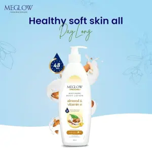 MEGLOW  500ml Body Lotion (Almond & Vit.E)