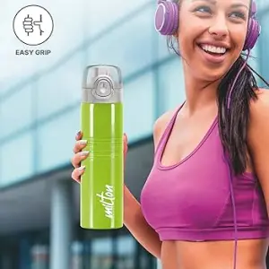 VOGUE Stainless Steel Parrot Green Colour Water Bottle 750 ml