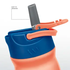 MAX - Stainless Steel Sipper Orange Colour Water Bottle 600ml