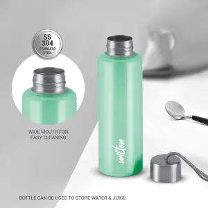Glim Stainless Steel Aqua Green  Colour Water Bottle (1000 ml) 