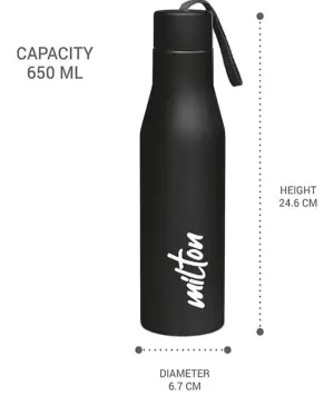 Super Stainless Steel Water Bottle Black Colour (750 ml) 