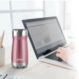 All Rounder 400 Thermosteel Hot and Cold Flask, 1 Piece, 350 ml, Purple | Insulated Flask | Leak Proof | Soup Flask | Dal Flask | Sambar Flask | Thermos | Long Hours Hot and Cold