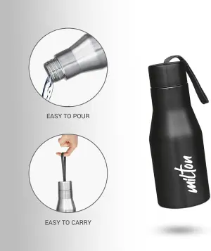 Super Stainless Steel Water Bottle Black Colour (500 ml) 