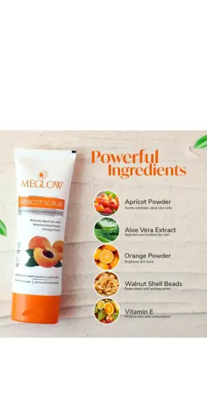MEGLOW 70g Apricot Scrub 