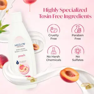 MEGLOW  150ml Body Lotion (Peach)
