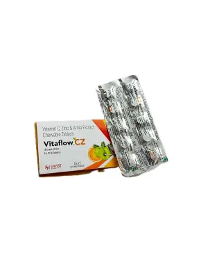 Vitaflow.CZ  (Vitamin C. Zinc & Amla Extract  Chewable Tablets )