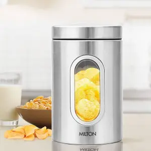 Steel Clear 550 Round Storage Jar, 494 ml