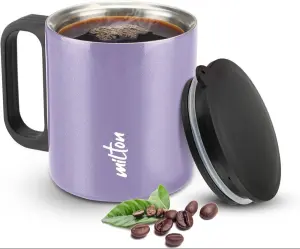 Auriga Double Walled Stainless Steel Mug 250 ml,Purple