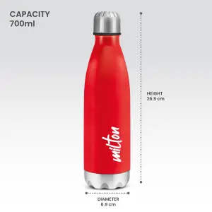 PLAIN LID BOTTLES RED SHINE COLOUR 1000 ML