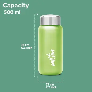 Aqua Stainless Steel Pista Green Colour Water Bottle 500 ml 