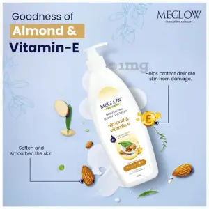 MEGLOW  500ml Body Lotion (Almond & Vit.E)