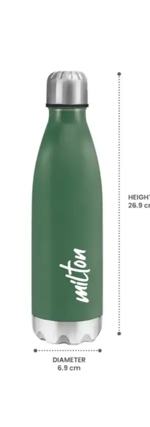 PLAIN LID BOTTLES SHINE GREEN COLOUR 800 ML
