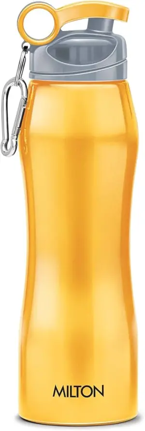 HAWK Stainless Steel Water Bottle, 750 ml, Yellow 