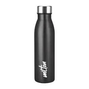Breeze Stainless Steel Black Colour Water Bottle (1000ml) 
