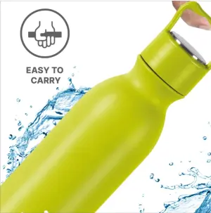 Alice 1000 Thermosteel Bottle, Neon Green 1000 ml Steel Bottle (Pack of 1, Green)