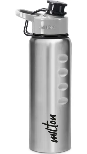 GRIPPER Stainless Steel Water Bottle, 1000 ml, Silver