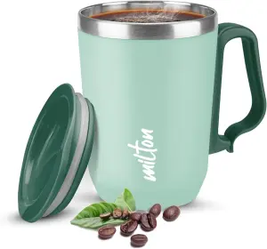 Cool Touch Coastal Coffee Mug Double Walled 350 ml Aqua Green 