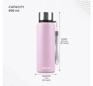 BRIM Stainless Steel Light Purple Colour Water Bottle (750ml) 