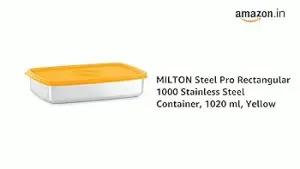 Steel Pro Rectangular 1000ml Stainless Steel Container