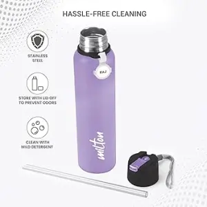 SIPSTAR - Stainless Steel Sipper Purple Colour Water Bottle 750ml
