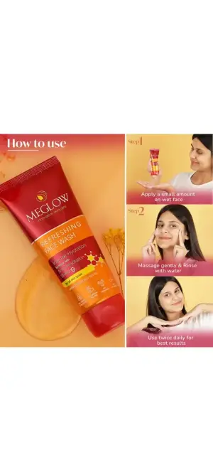 MEGLOW 70g  Refreshing Face Wash 