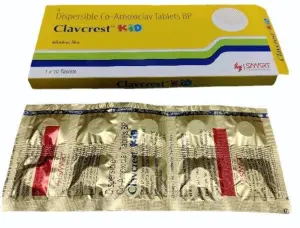 Clavcrest KID  (Dispersible Co-Amoxiclav Tablets BP ) 10 tabs