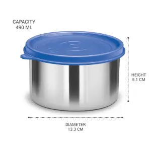 Steel Pro 450 Stainless Steel Container,1PC