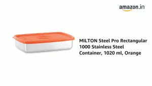 Steel Pro Rectangular 1000ml Stainless Steel Container