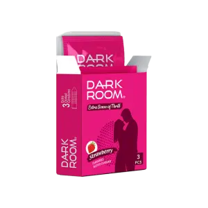 Darkroom strawberry dotted condom (3 PCS) 