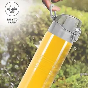 VOGUE Stainless Steel Yellow Colour Water Bottle 750 ml