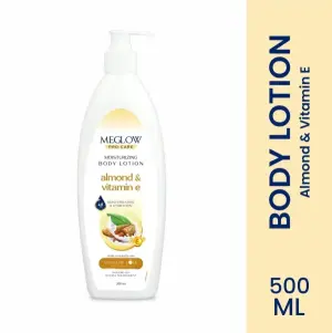 MEGLOW  500ml Body Lotion (Almond & Vit.E)