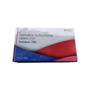 Terbinagine Hydrochloride Tablets IP Terbipro (250 gm) 