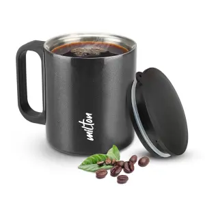 Auriga Double Walled Stainless Steel Mug 250 ml, Black 