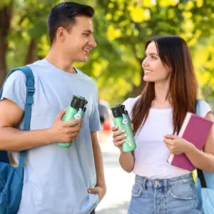 SIPSTAR - Stainless Steel Sipper Solid Green Colour Water Bottle 750ml