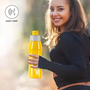 ACTIVE Stainless Steel Water Bottle, 1000ml, Yellow