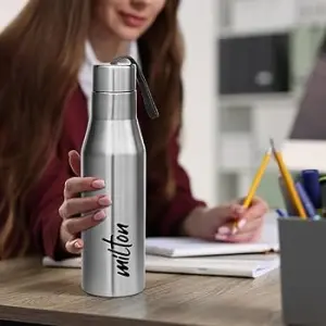 Super Stainless Steel Water Bottle Silver Colour (1000 ml) 