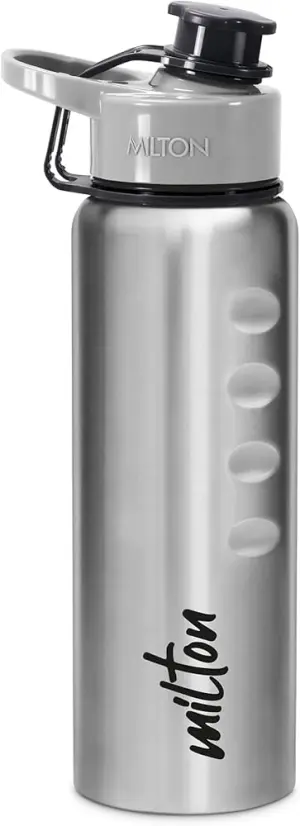 GRIPPER Stainless Steel Water Bottle, 1000 ml, Silver