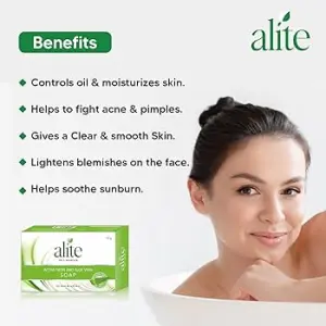 ALITE 75 g Neem and Aloevera Soap 