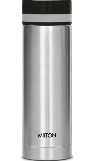Slim 500 Thermosteel Vacuum Insulated Hot & Cold Water Bottle, 440 ml, Silver