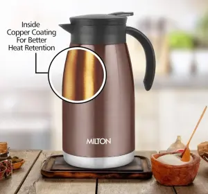 Milton Bistro 1100 Thermosteel Carafe, 1000 ml, Brown