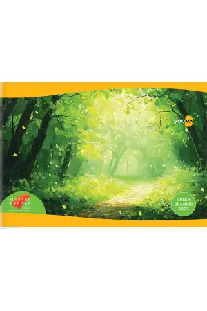 Drawing book green small. 56 pgs.