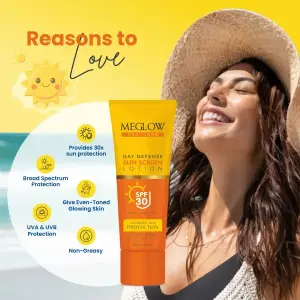 MEGLOW 50ml SUNSCREEN LOTION 