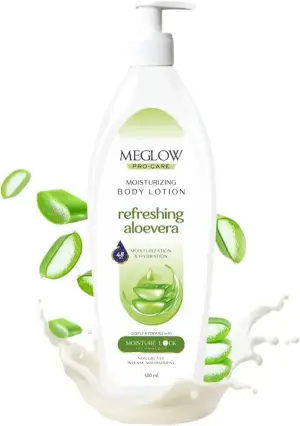 MEGLOW  500ml Body Lotion (Aloevera)